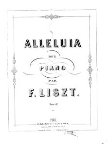 Partition complète (S.183/1), Alleluja, Liszt, Franz