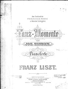 Partition complète (S.492), Tanzmomente, Herbeck, Johann von
