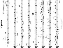 Partition violons I, Cyrano, G major, Robertson, Ernest John
