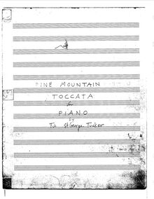 Partition complète, Pine Mountain Toccata pour Piano, St. George Tucker, Tui