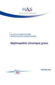 ALD n°19 - Néphropathie chronique grave