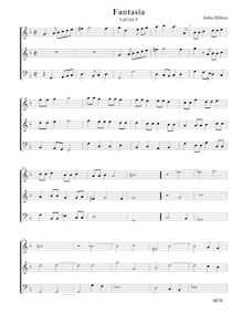 Partition Fantasia VdGS No.5 – partition complète, Prelude et fantaisies pour 3 violes de gambe