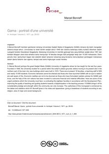 Gama : portrait d une université - article ; n°1 ; vol.2, pg 29-53