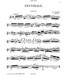 Partition violon,  pour violon et Piano, Op.3, Coleridge-Taylor, Samuel
