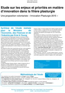 Synthèse de l étude sur les enjeux et priorités en matière d  innovation ds la filière plasturgie