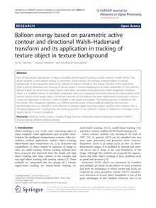 Balloon energy based on parametric active contour and directional Walsh–Hadamard transform and its application in tracking of texture object in texture background