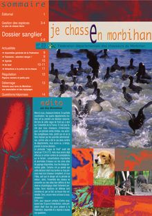 Je chasse en Morbihan n° 23 - Mars 2009 - Dossier sanglier