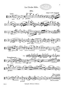Partition , La Cloche fêlée, Quatre poèmes pour voix, alto et piano par Charles Martin Loeffler