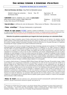 PDF - 100.2 ko - Sujet de thèse FIRST 2010