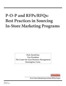 P-O-P and RFPs/RFQs: Best Practices in Sourcing In-Store Marketing ...