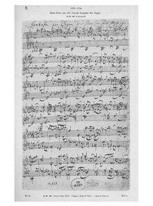 Partition First page of pour autograph of Fantasia, Fantasia et Fugue en C minor