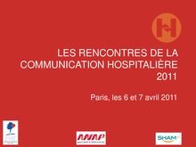 Diapositive 1 - Fédération hospitalière de France (FHF)
