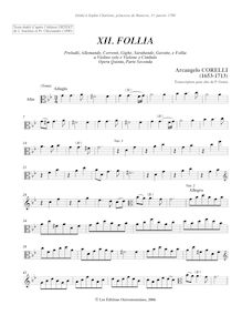 Partition de viole de gambe, 12 violon sonates, Op.5, Corelli, Arcangelo par Arcangelo Corelli