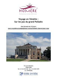 Voyage à Venise : sur les pas du grand Palladio