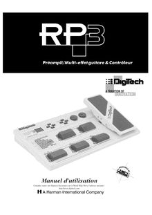 Notice Instruments de musique DigiTech  RP3