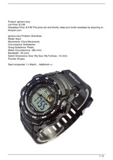 Men8217s Electronic Watch Resin Waterproof Sport Watches Watch Review