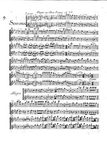 Partition hautbois 1/2, Symphonie No.2, E♭ major, Gossec, François Joseph