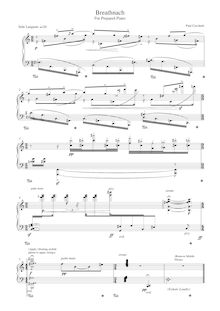 Partition complète, Breathnach pour Prepared Piano, Cecchetti, Paul