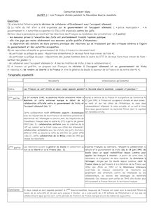 Correction brevet blanc SUJET 1 : Les Français divisés pendant la ...