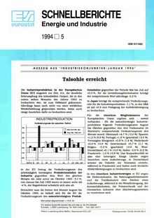 SCHNELLBERICHTE Energie und Industrie. 1994 5