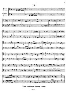 Partition , Duet pour ténor et basse (low clefs: C4, F4), Duodecim bicinia sine textu par Orlande de Lassus