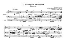 Partition complète, O Traurigkeit, o Herzeleid, Bach, Johann Sebastian