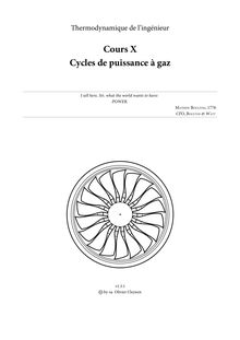 Cycles de puissance à gaz