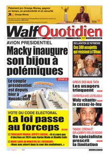 Walf Quotidien n°8790 - du Mardi 13 juillet 2021