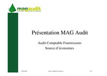 Présentation MAG Audit
