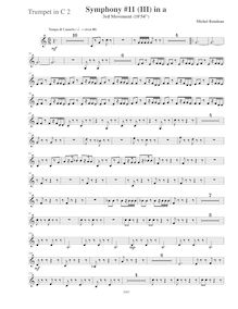 Partition trompette 2 (C), Symphony No.11  Latin , A minor, Rondeau, Michel par Michel Rondeau