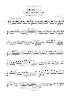 Partition No.3, Six Concert études pour flûte Solo, Rosiak, Michal