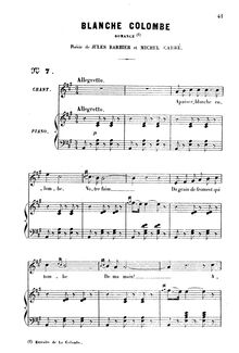 Partition complète, La colombe, Opéra-comique en deux actes, Gounod, Charles par Charles Gounod