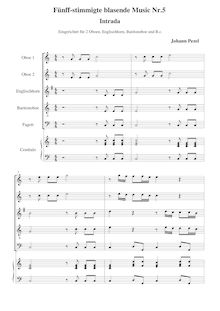 Partition No.5: Intrada - Score et parties, Sonaten für 3 Posaunen und 2 Zinken