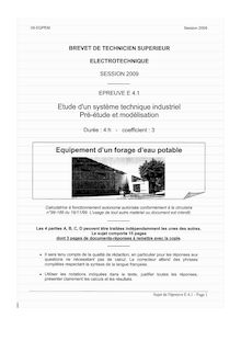 Physique appliquée à l électrotechnique 2009 BTS Électrotechnique
