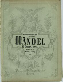 Partition couverture couleur, Instrumental-Concerte. Op.3, Handel, George Frideric