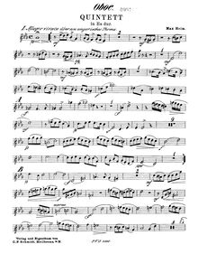 Partition hautbois, Quintett Es-Dur, E♭ major, Heim, Max