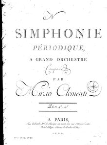 Partition altos, 2 Symphonies, Sinfonie à Grande Orchestre ; Sinfonies périodiques