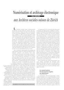 Numérisation et archivage électronique aux Archives sociales suisses de Zürich - article ; n°1 ; vol.79, pg 102-104