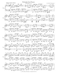 Partition complète, Piano Prelude No.13, Harrington, Jeffrey Michael