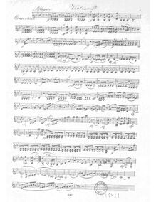 Partition violon 2, Concertino, E♭ major, Krommer, Franz