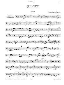 Partition viole de gambe, Piano quintette No.2, Op.130, Quintet for pianoforte, two violins, viola & violoncello, op. 130