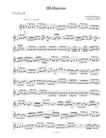 Partition violon 2,  No.2 en A minor, A minor, Rondeau, Michel