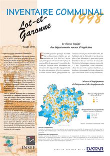 Inventaire communal 1998 ­ Lot-et-Garonne : Le mieux équipé des départements ruraux d Aquitaine.