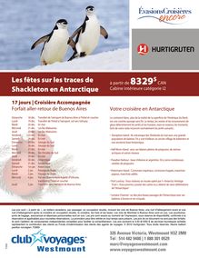 Les fêtes sur les  traces de Shackleton en Antarctique