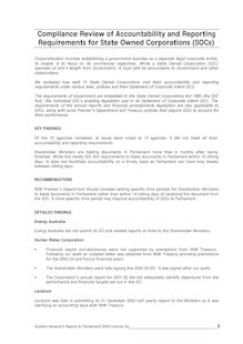 NSW Audit Office - Financial Reports – 2003 - Volume 6 – Compliance Review of Accountability and