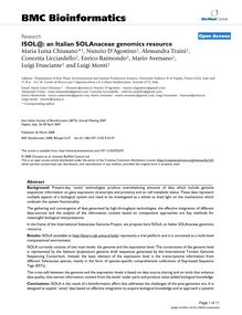 ISOL@: an Italian SOLAnaceae genomics resource