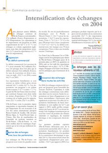 L année économique et sociale 2004 - Commerce extérieur