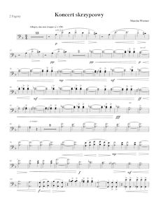 Partition basson 1/2, violon Concerto No.1, D minor, Werner, Marcin
