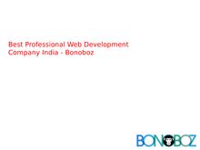 Best Professional Web Development Company india | Bonoboz