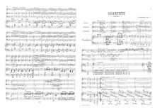 Partition complète et parties, Piano quatuor No.1, C minor